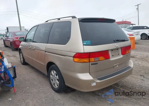 2002 Honda Odyssey Ex-L z USA, uszkodzony, nr VIN 5FNRL18942B011353